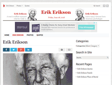 Tablet Screenshot of erikerikson.org